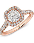 Halo Forevermark Engagement Ring by Rahaminov Diamonds Angle