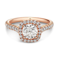 Halo Forevermark Engagement Ring by Rahaminov Diamonds Front