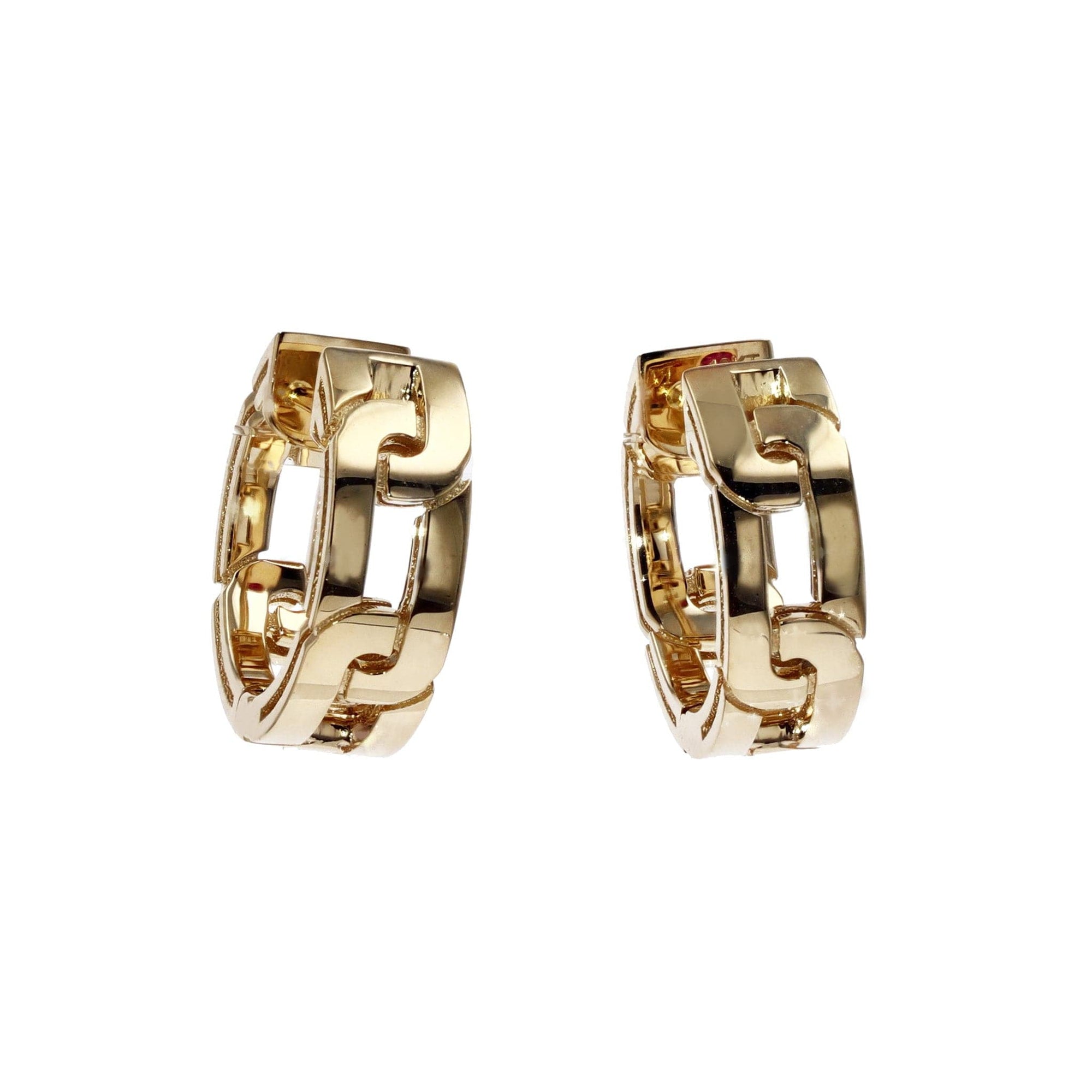 Roberto Coin Huggies Navarra 18k Yellow Gold Earrings