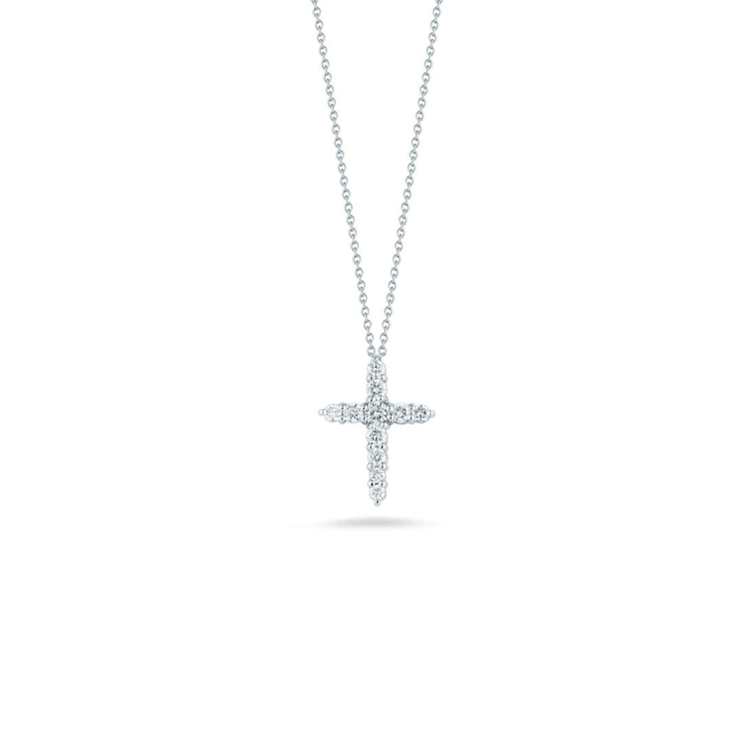 Roberto Coin Diamond Cross Pendant Necklace - Small
