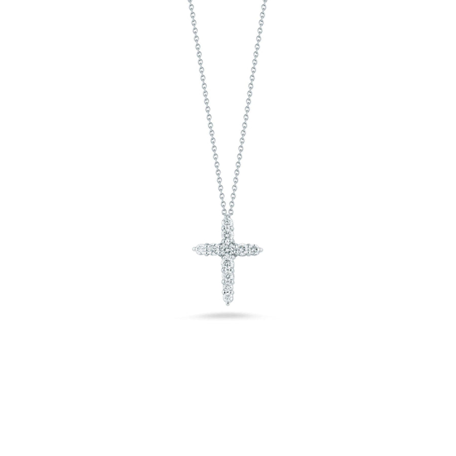 Roberto Coin Diamond Cross Pendant Necklace - Small