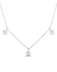 Roberto Coin Five Station Diamond Necklace White Gold
