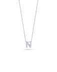 Roberto Coin Diamond Initial Pendant Necklace - Tiny Treasures Collection n