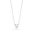 Roberto Coin Diamond Initial Pendant Necklace - Tiny Treasures Collection v
