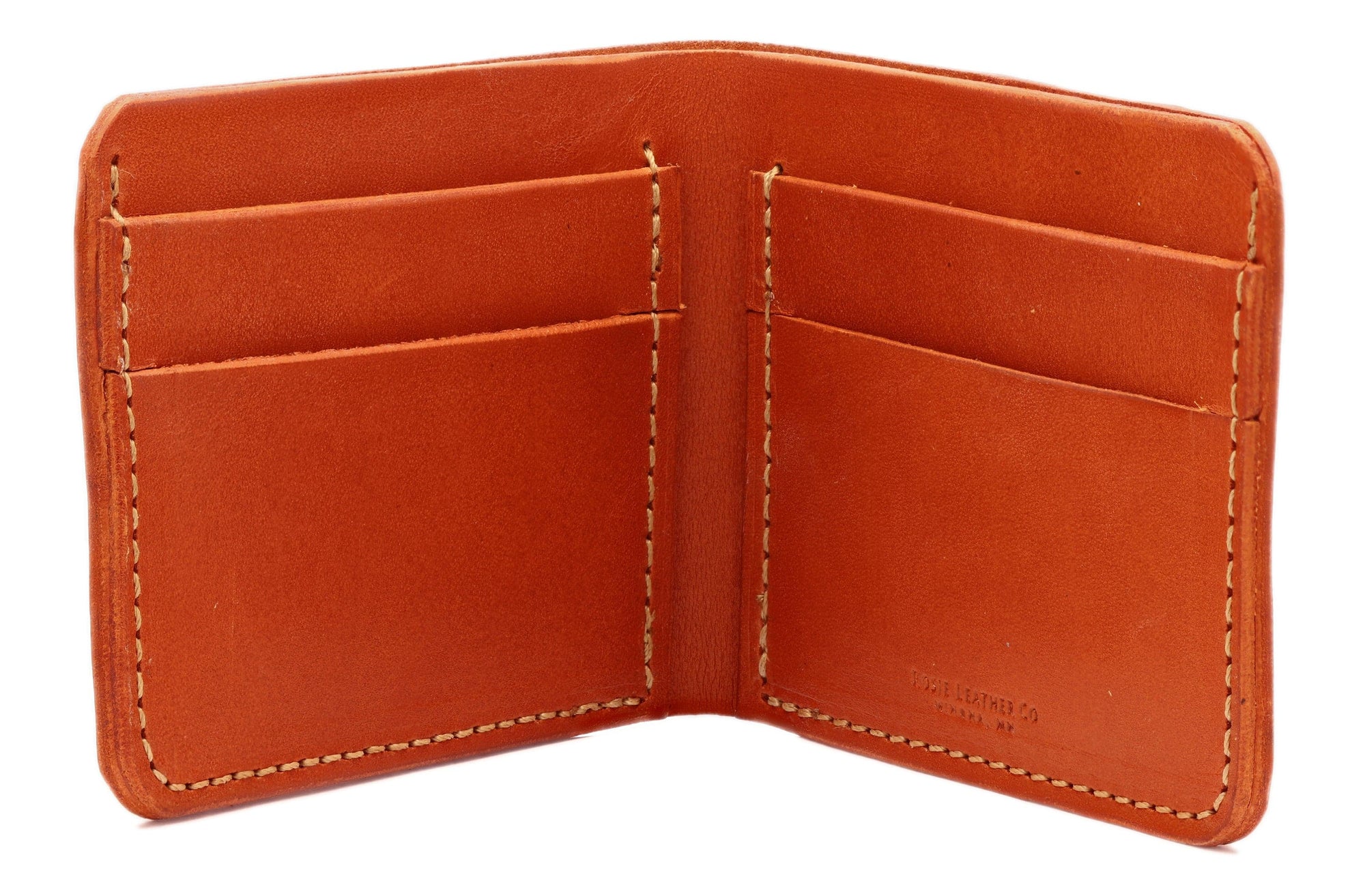 Rosie Leather Bifold Wallet Light Brown
