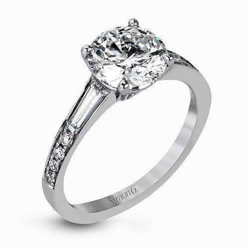 Simon G. Diamond Baguette Ring
