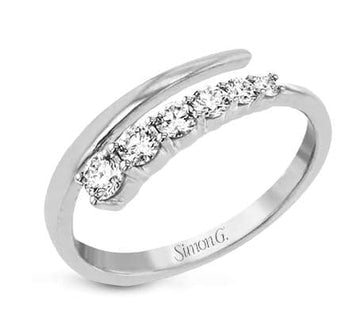 Simon G Graduated Diamond Bypass Ring