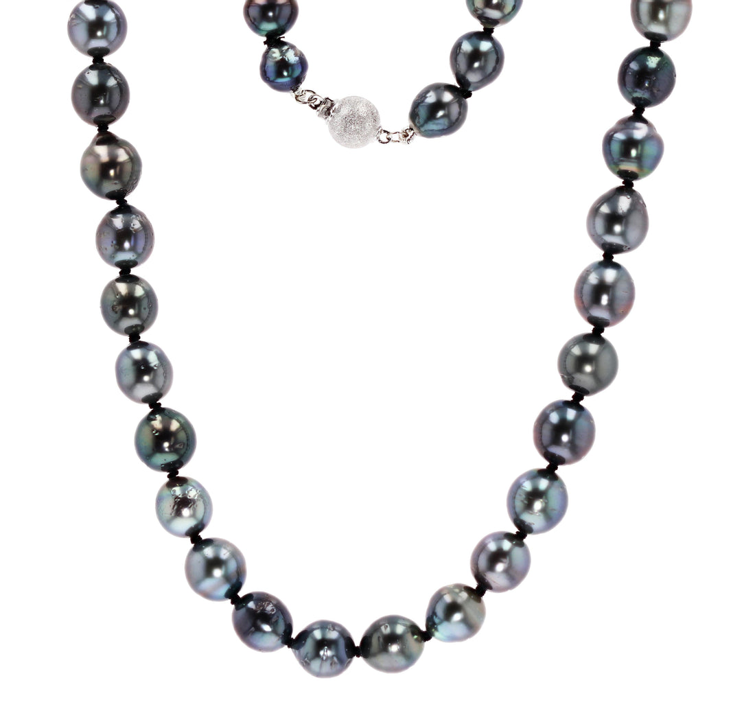 Tahitian Pearl Strand Necklace with 14k Gold Clasp