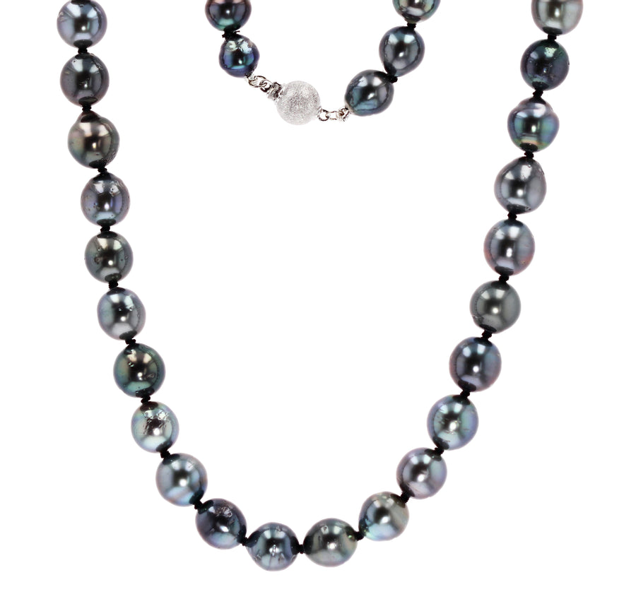 Tahitian Pearl Strand Necklace with 14k Gold Clasp