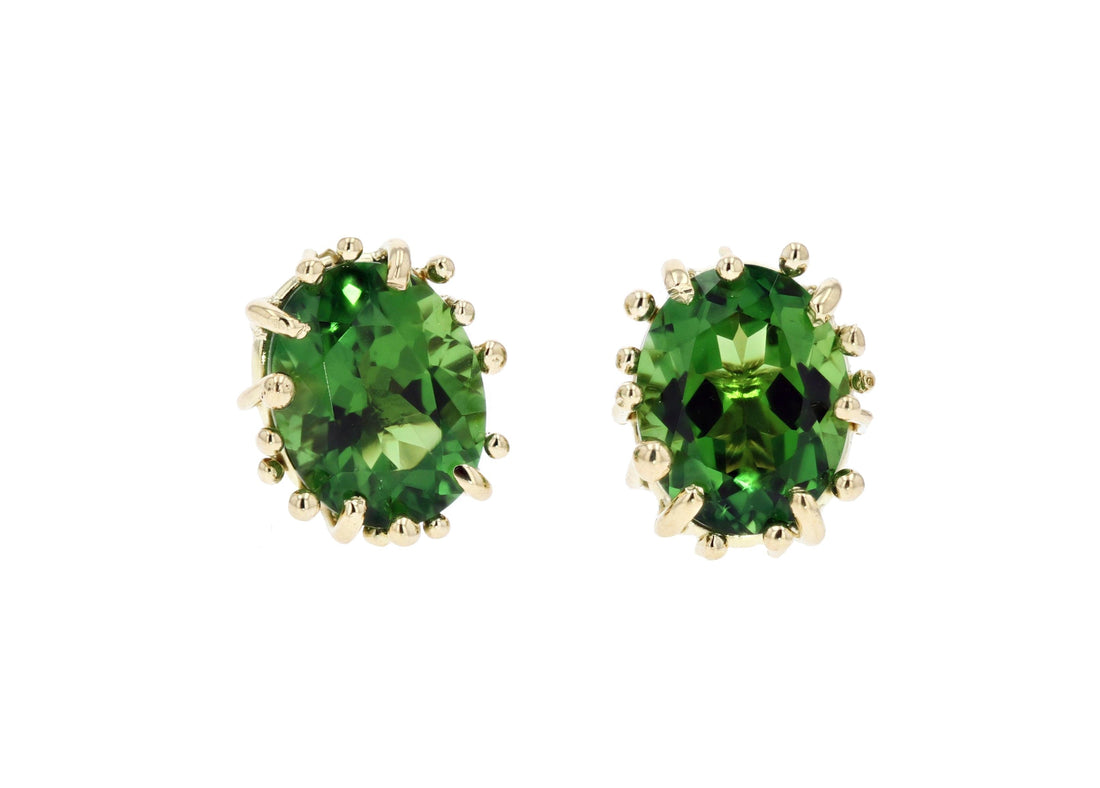 yellow-gold-and-tourmaline-stud-earrings