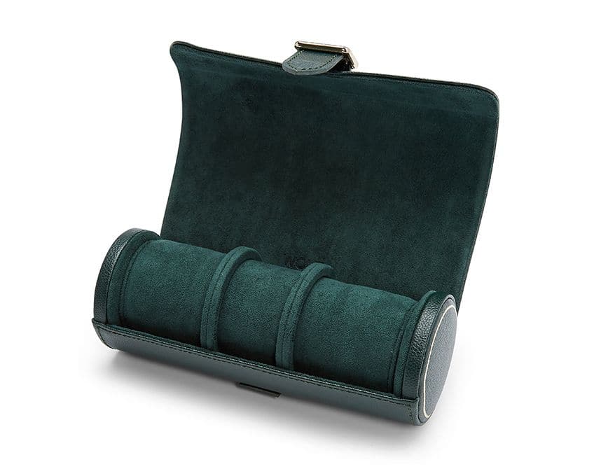 Wolf British Racing Green Triple Watch Roll | 792941