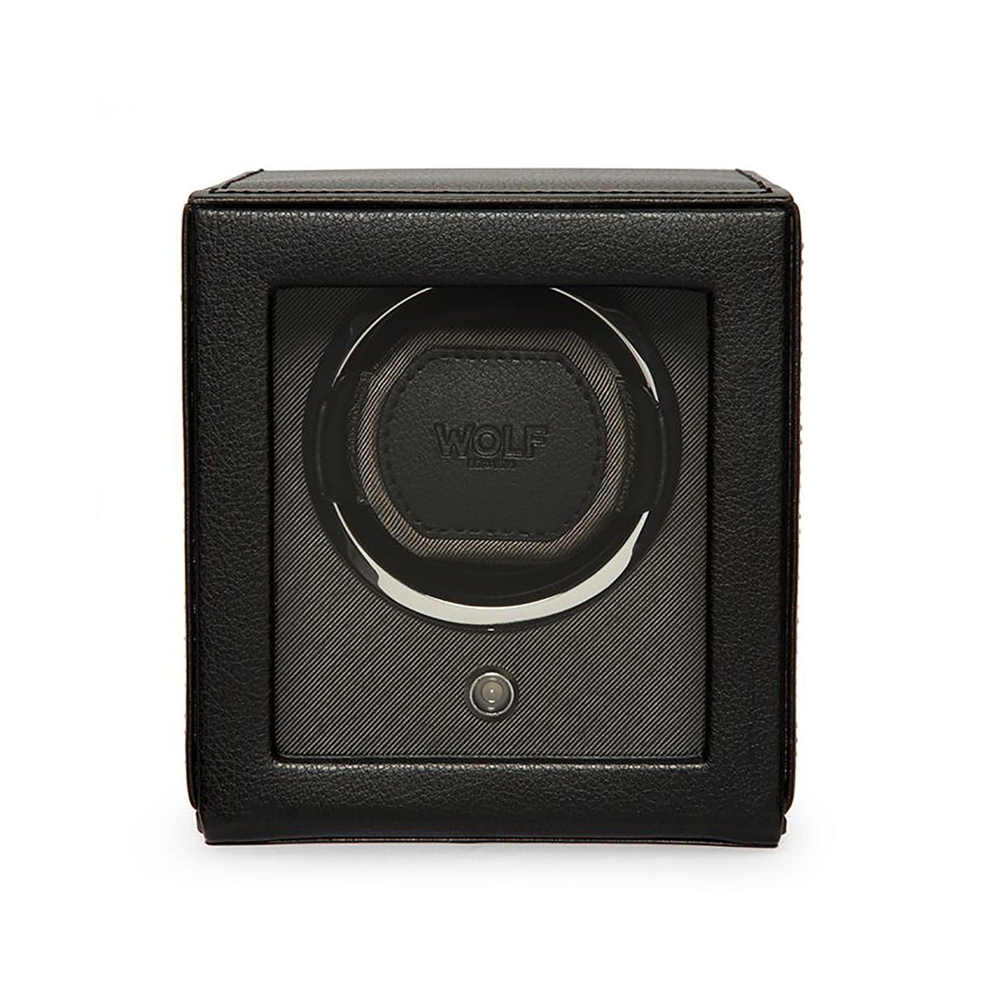 Cub Single Watch Winder with Cover by WOLF - Skeie's Jewelers