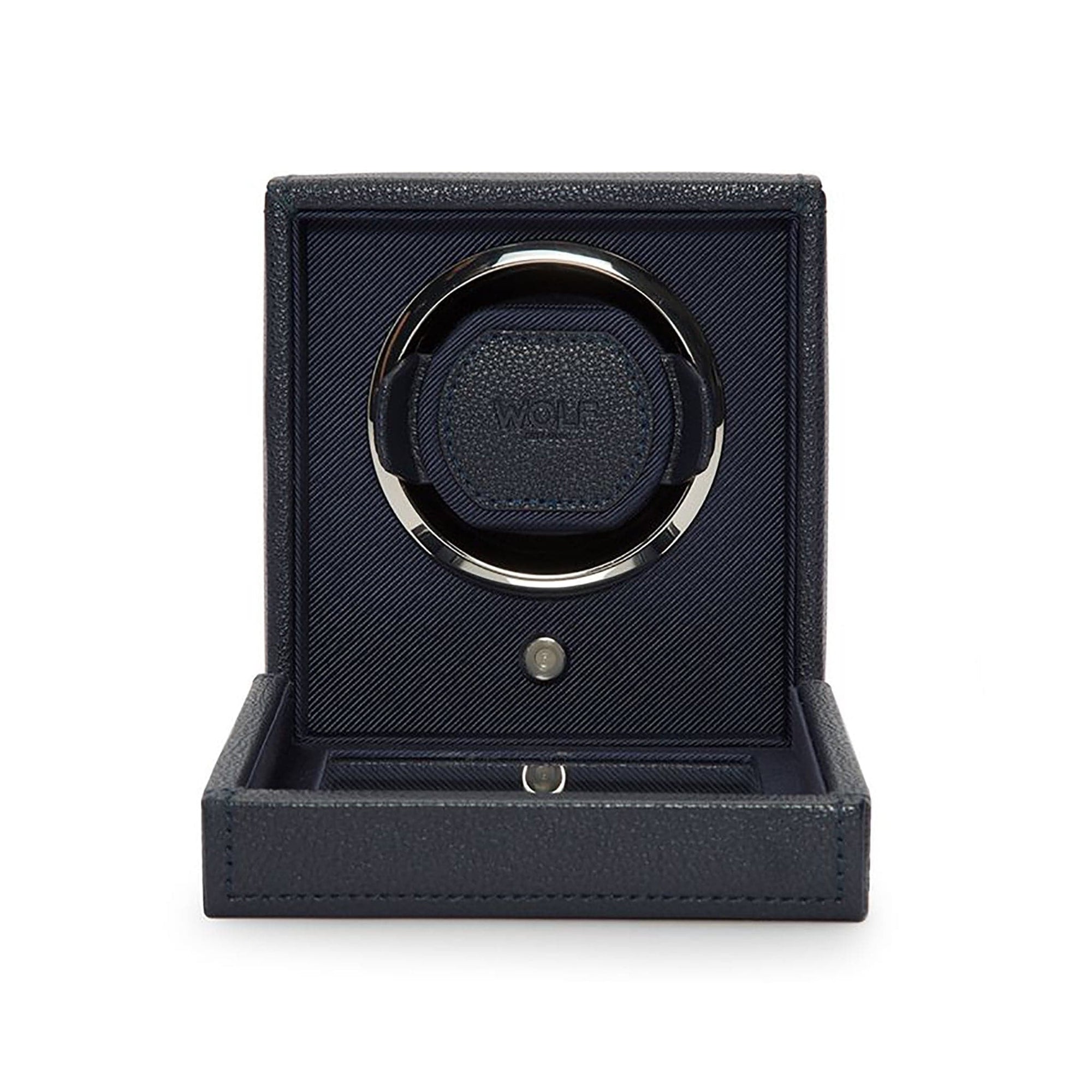 Cub Single Watch Winder with Cover by WOLF - Skeie's Jewelers