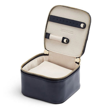 Jewelry Travel Case Zip Cube 'Maria' by WOLF Front