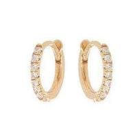 Zoe Chicco 14k Gold X-Small Pave Diamond Huggie Hoop Earrings | XSPH-1-PD